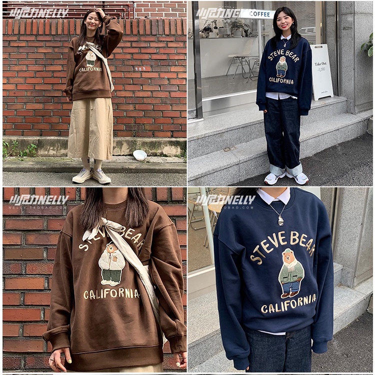 Áo sweater Steve Bear Nelly unisex