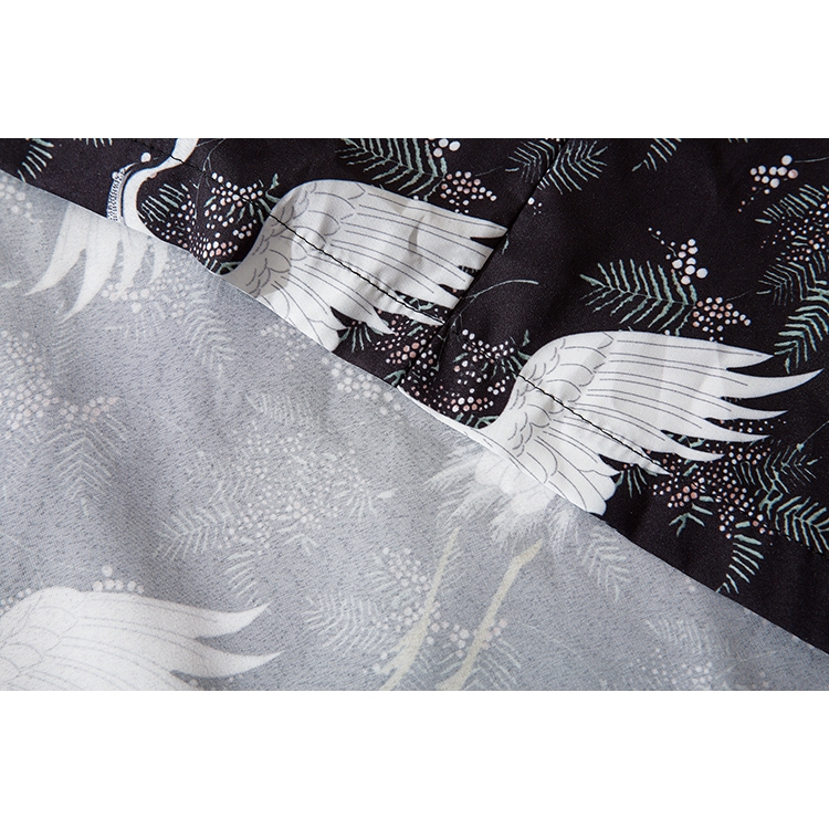 2020 Ins Fashion Swan Kimono Outer Blouse for Women Men Loose Harajuku Beach Japanese Unisex Clothes | BigBuy360 - bigbuy360.vn
