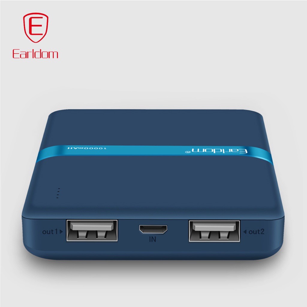 Sạc Dự Phòng 10.000mAh Earldom PB-10 Chính Hãng Bảo Hành 12 Tháng