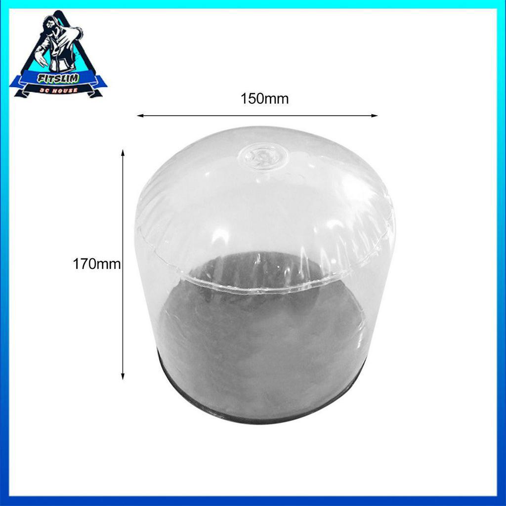 Giá Bơm Hơi Trong Suốt 17x15cm Dùng Trưng Bày Mũ Nón