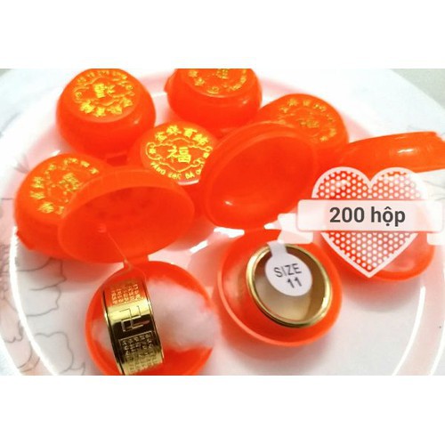 Sỉ Combo 10 hộp đựng nhẫn nhựa,hộp nhẫn nhựa size 3cm