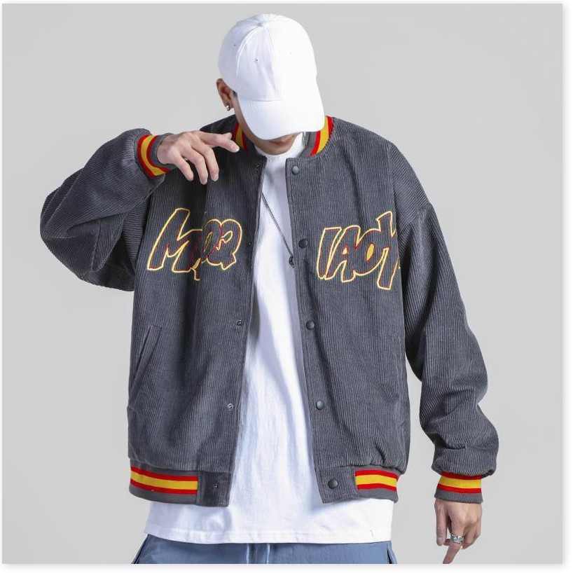 ÁO KHOÁC KAKI NHUNG BOMBER FORM RỘNG PHONG CÁCH HÀN QUỐC SIÊU ĐỈNH