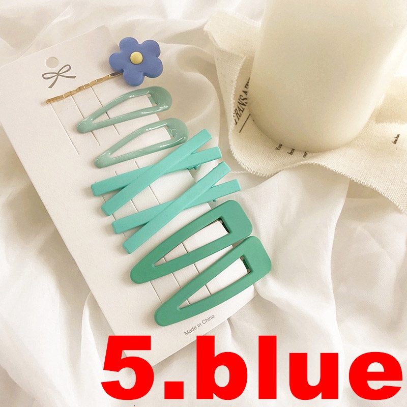 Set 7 kẹp tóc kiểu hoa đáng yêu dành cho bé gái