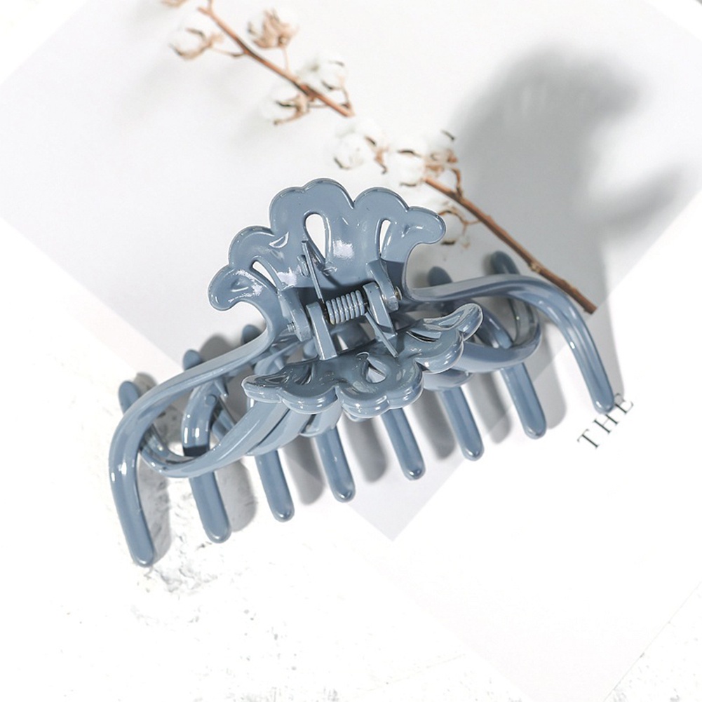 Kẹp Tóc Nhựa Màu Trơn Đơn Giản Thời Trang