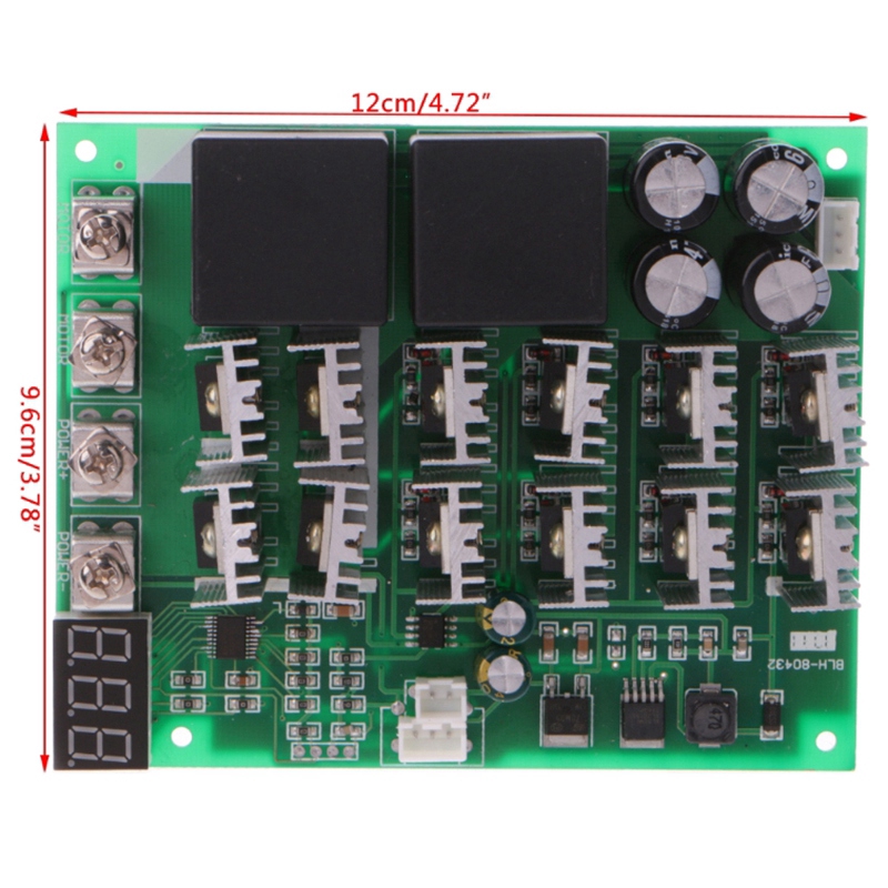 Bộ Điều Khiển Tốc Độ Động Cơ Dc 10-55v 12v 24v 36v 48v 55v 100a Pwm Hho Rc