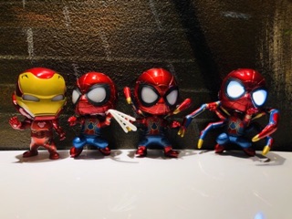 Mô Hình - Spider Man, Iron Man Có Led ( Bộ 4 )