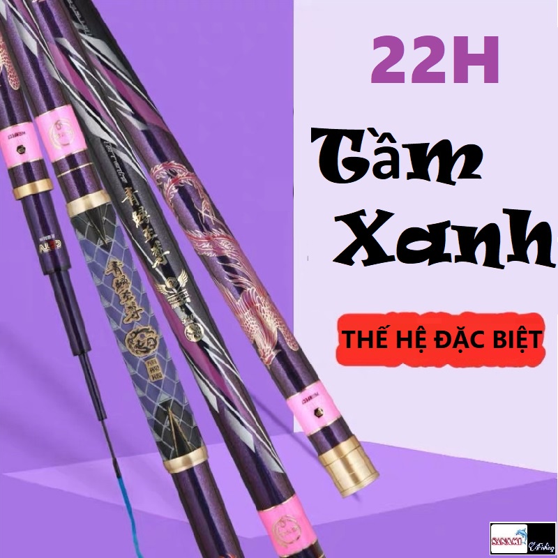 Cần câu TẦM XANH THẾ HỆ 5, BẢN TÍM, ĐẶC BIỆT 22h chuyên săn hàng cần tải cá lên tới 20kg - Mika