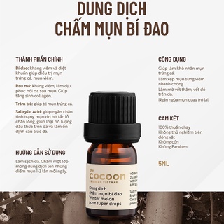 Dung dịch chấm mụn Bí đao Cocoon 5ml