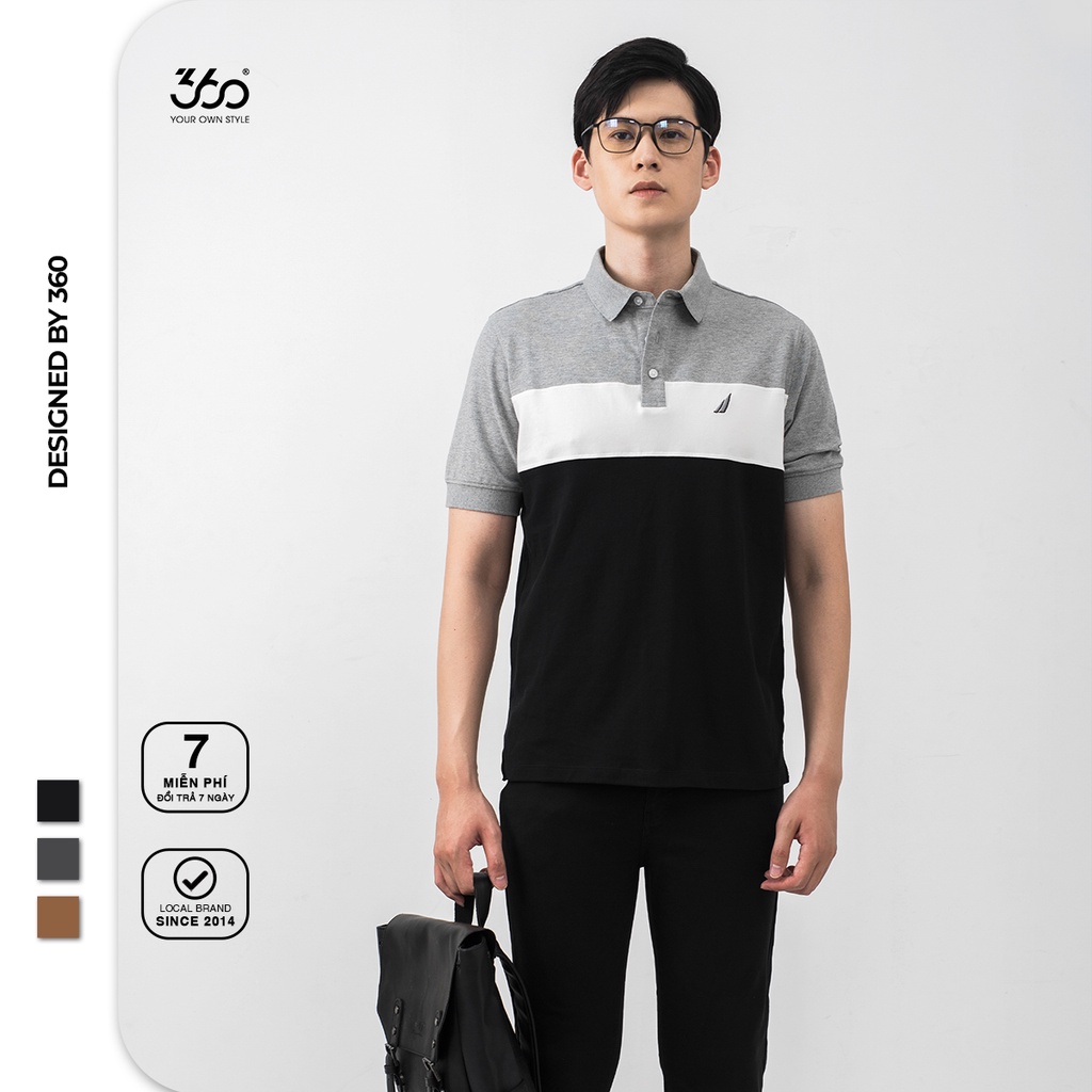 Áo polo nam local brand 360 BOUTIQUE chất liệu cao cấp - POMTK203