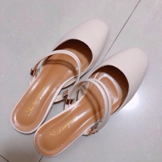 ORDER Giày cao gót mũi vuông ulzzang