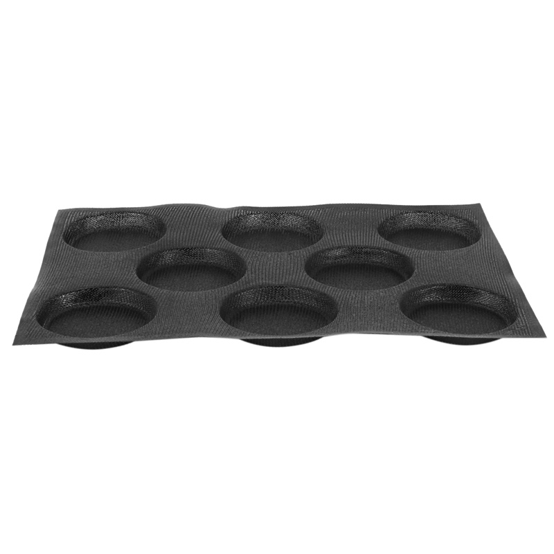 Khuôn Nướng Bánh Hamburger Bằng Silicone Chống Dính