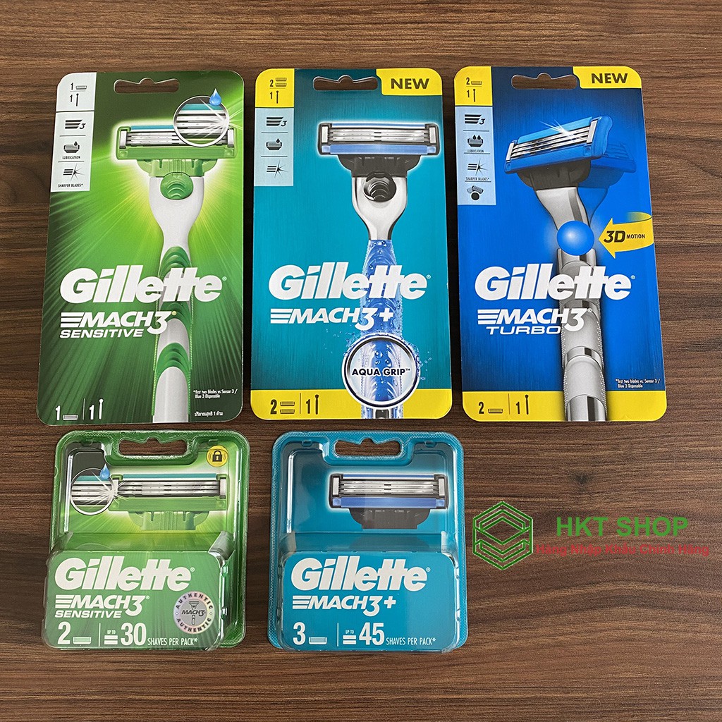 Lưỡi dao cạo Gillette Mach 3+ chính hãng - HKT Shop