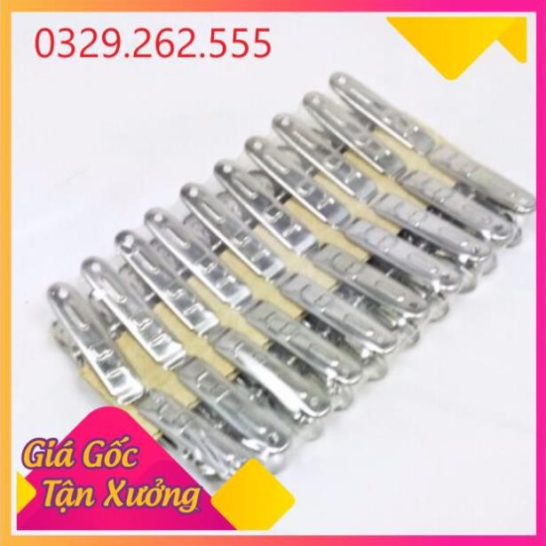 (Sale Khủng)  Vỉ 20 chiếc Kẹp Quần Áo Inox không rỉ cao cấp Giá Rẻ