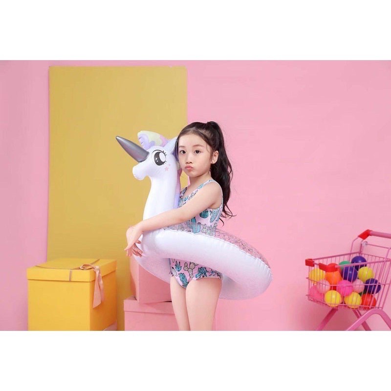 Phao bơi 3D hình kỳ lân pony siêu xinh có đủ size dành cho người lớn và bé gái