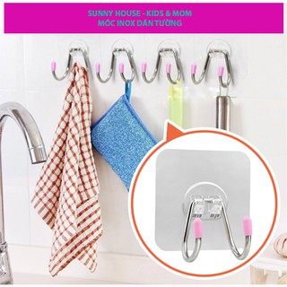 Móc dán tường inox 304 dày 4 ly - 2 chân chắc chắn, tiện lợi