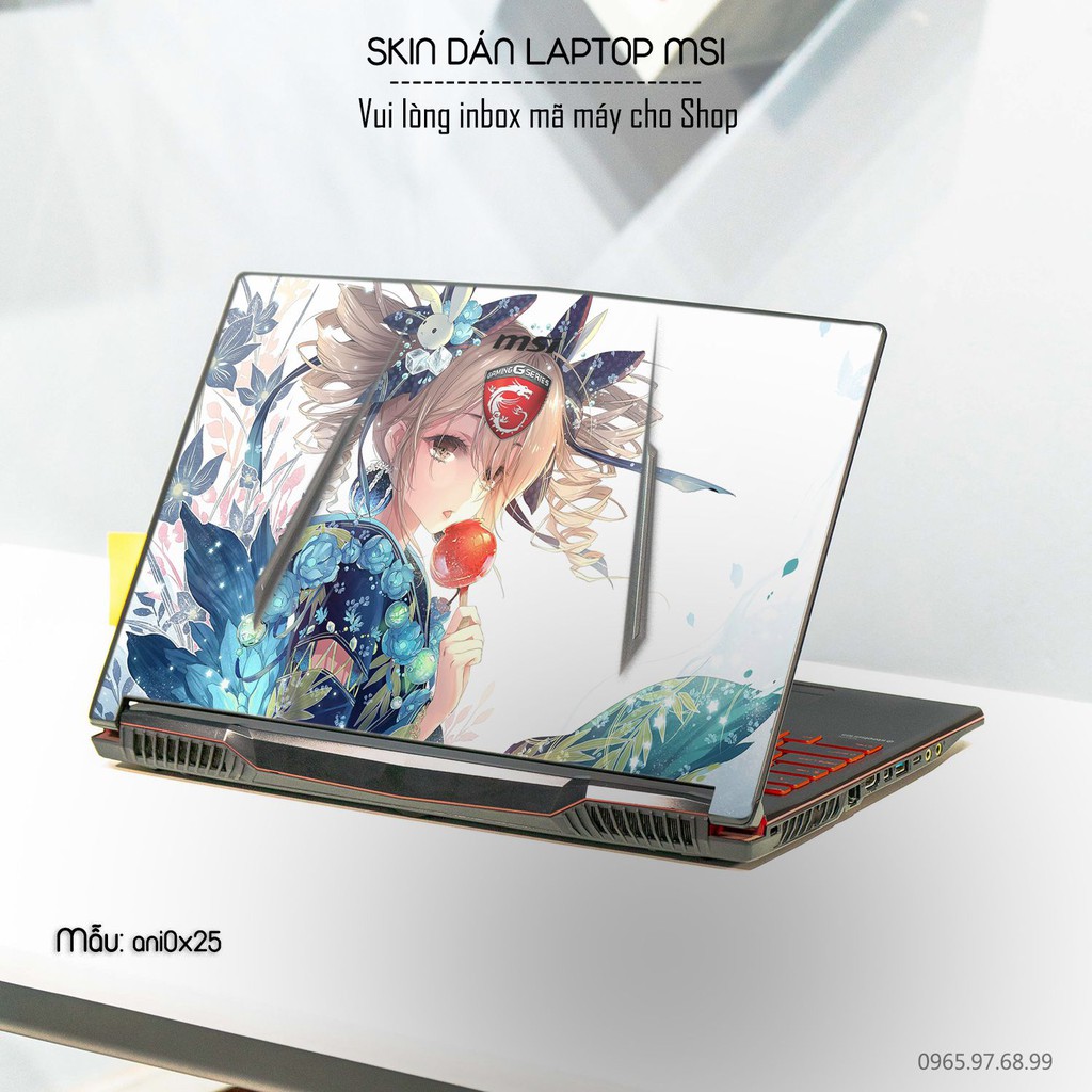 [SIÊU RẺ]  Dán decal cho các dòng Laptop MSI in nhiều mẫu cực đẹp dành cho con gái