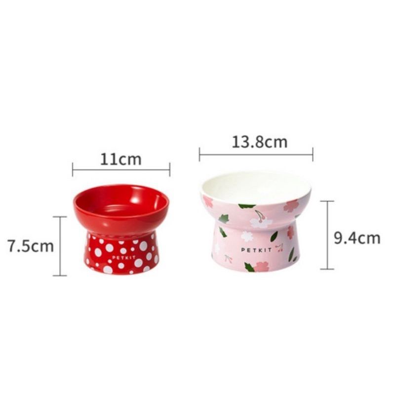 Bát ăn cho chó mèo chống gù sứ Pet kit Cera Spot