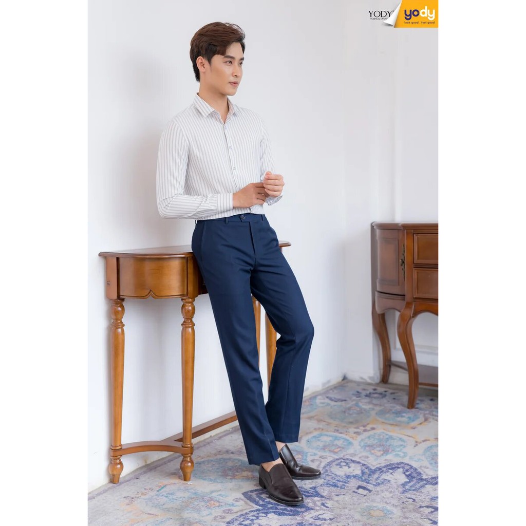 Quần âu nam YODY cao cấp phong cách thời trang hàn quốc trẻ trung ống đứng lịch lãm QAM3127