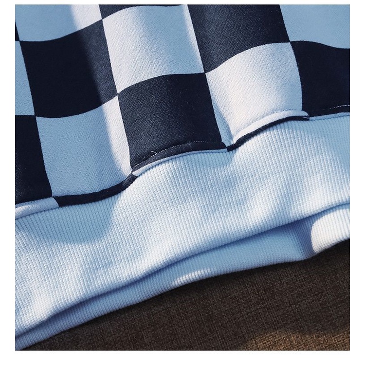 Áo hoodie in họa tiết caro 3 màu phong cách vintage cho nam và nữ | BigBuy360 - bigbuy360.vn