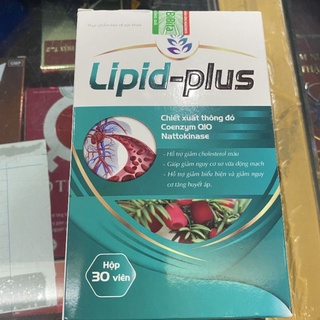 Viên uống Lipid Plus hỗ trợ giảm Cholesterol mỡ trong máu, cao huyết áp