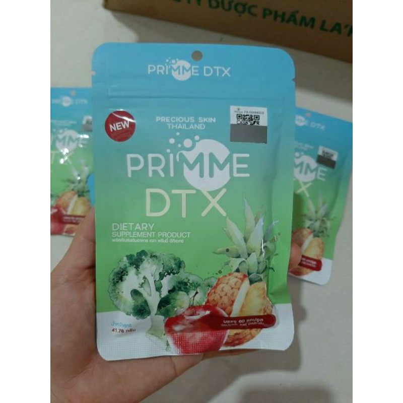 [mẫu mới]Detox prime giảm mỡ bụng Thái Lan 60 viên