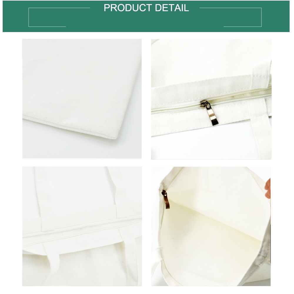 Anime Nhật Bản Jujutsu Kaisen Họa Tiết Túi Đeo Vai Thời Trang Màu Trắng Ngang Dây Kéo Túi Vải