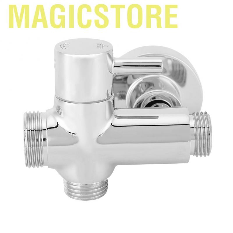 Magicstore Shower diverter valve  G1 / 2 &quot; wall mounting round copper bath brass shower adapter with base accessories