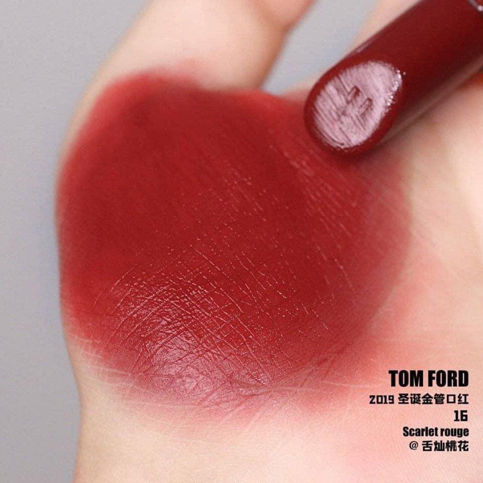 [Limited] Son Tom Ford màu 16 Scarlet Rouge Scented vỏ đỏ