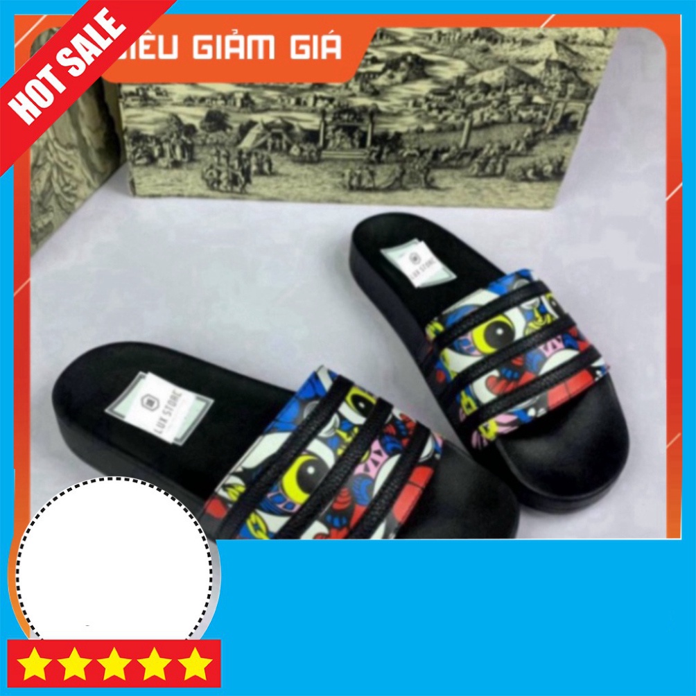 Dép 𝐀𝐃𝐈𝐃𝐀𝐒 Kì Lân Đế Chữ - Đép Quai Ngang Nam Nữ Thời Trang Hottrend 2022 TrungPii Siêu rẻ shopee