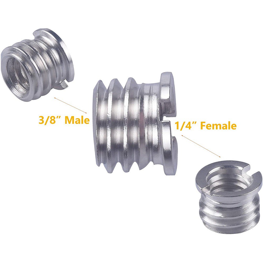 Bộ 16 ốc vít Lammcou chuyển đổi ngàm máy ảnh 1/4" sang 3/8" cho giá đỡ máy ảnh 1/4"