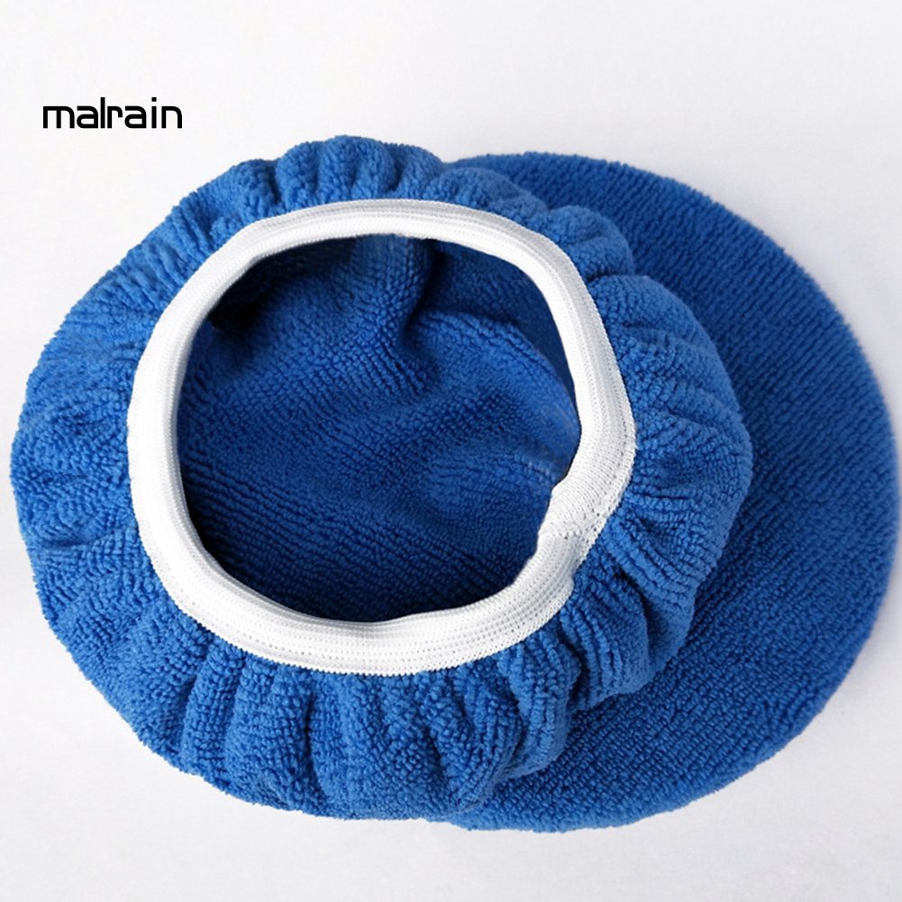 MICROFIBER (Hàng Mới Về) Set 2 Đệm Bọc Đầu Máy Đánh Bóng Xe Hơi Chuyên Nghiệp