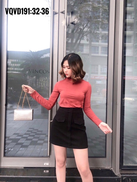 Bigsize Quần váy phối túi VQVD191