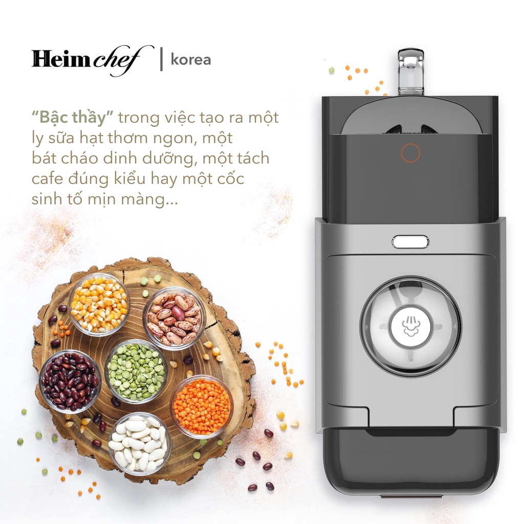 Máy làm sữa hạt Heimchef Plus Pro-689 bản 2023