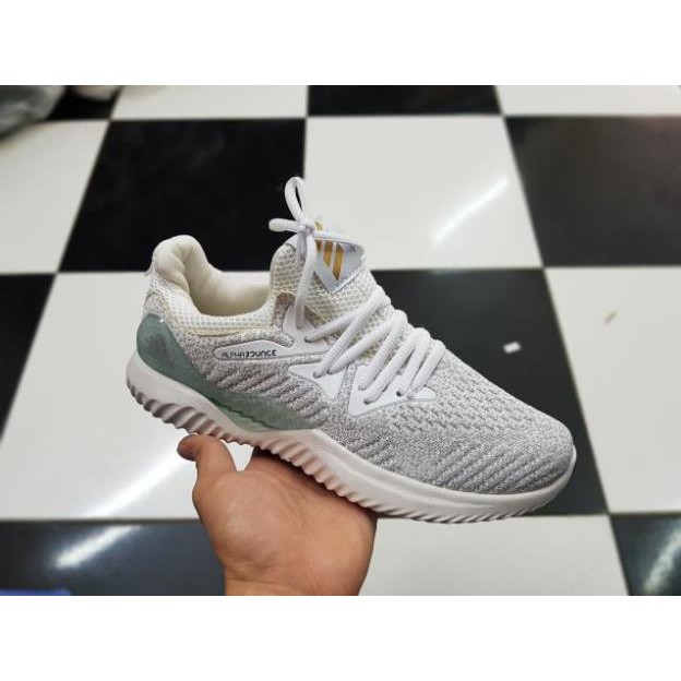 𝐓ế𝐭 HOT [Chính Hãng] Giày Adidas Alphabounce 2018 - Màu Trắng -Màu Xám_ Hàng Chất Lượng . 2020 new HOT