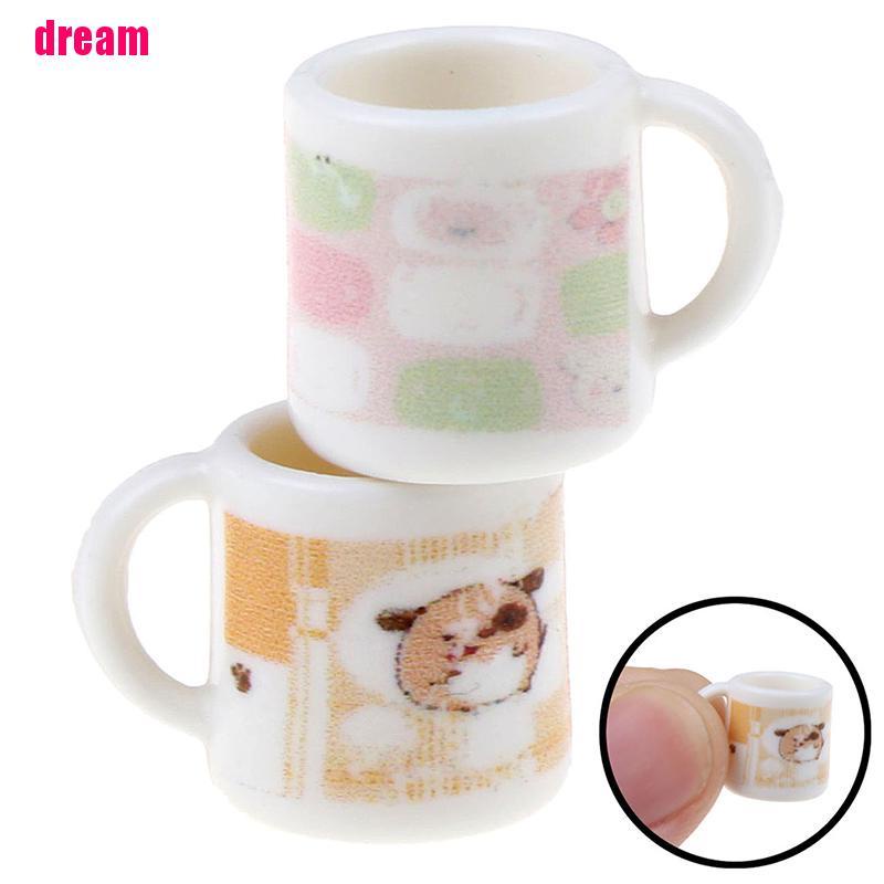Bộ 2 Tách Trà Cà Phê Tỉ Lệ 1 / 12 Dùng Để Trang Trí