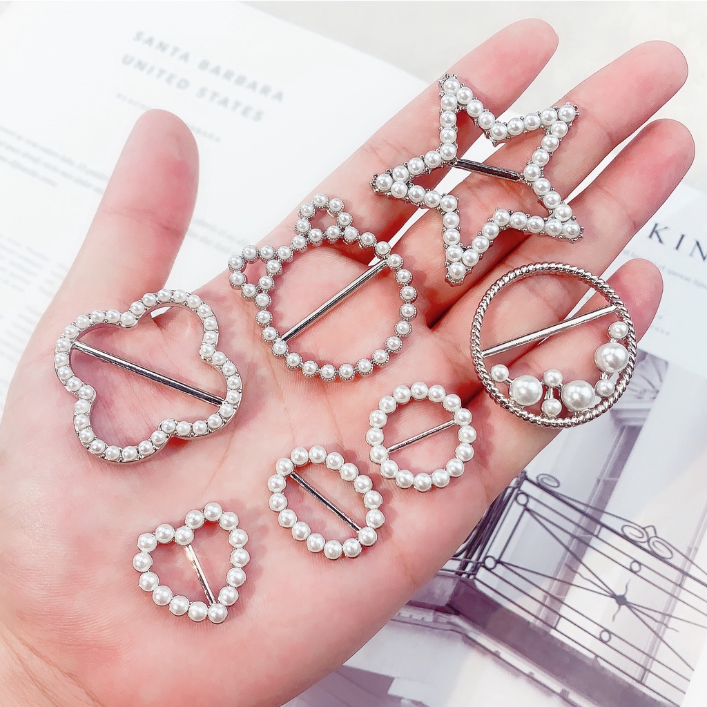 Trâm Cài Áo Đính Đá Và Ngọc Trai Thanh Lịch Dành Cho Nữ