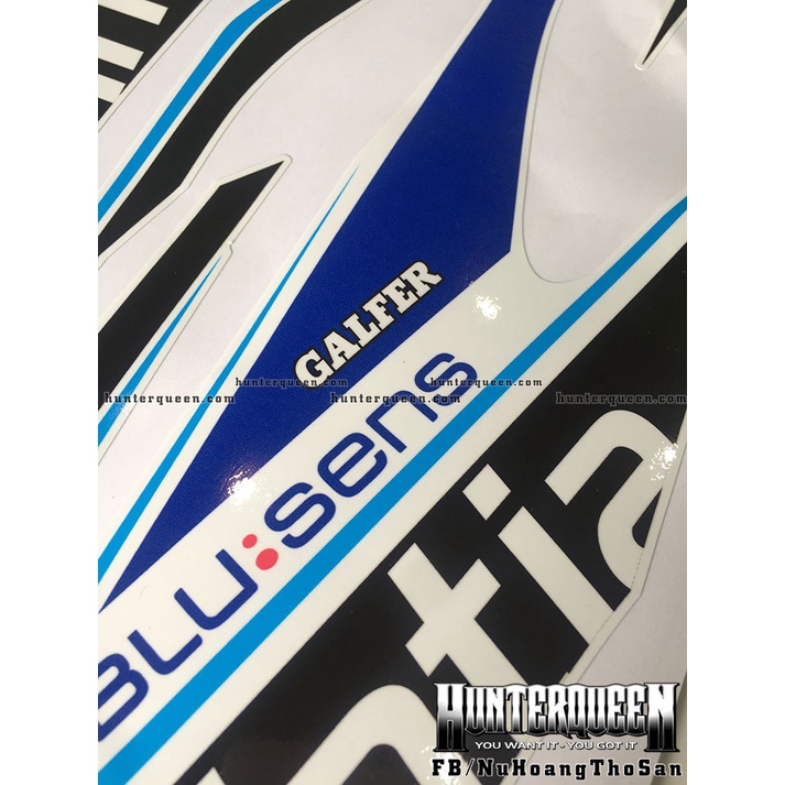 Tem rời Vario 2018 xe trắng. Avintia, racing. Thay đổi màu sắc và chi tiết theo yêu cầu. Sắc nét, bền màu