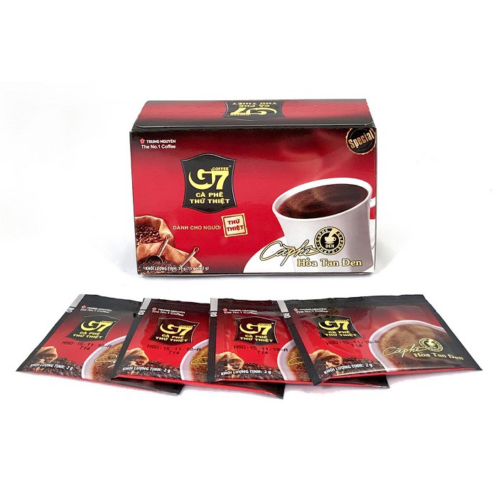 Cà Phê Trung Nguyên G7 Đen Đá Không Đường 30g- B046