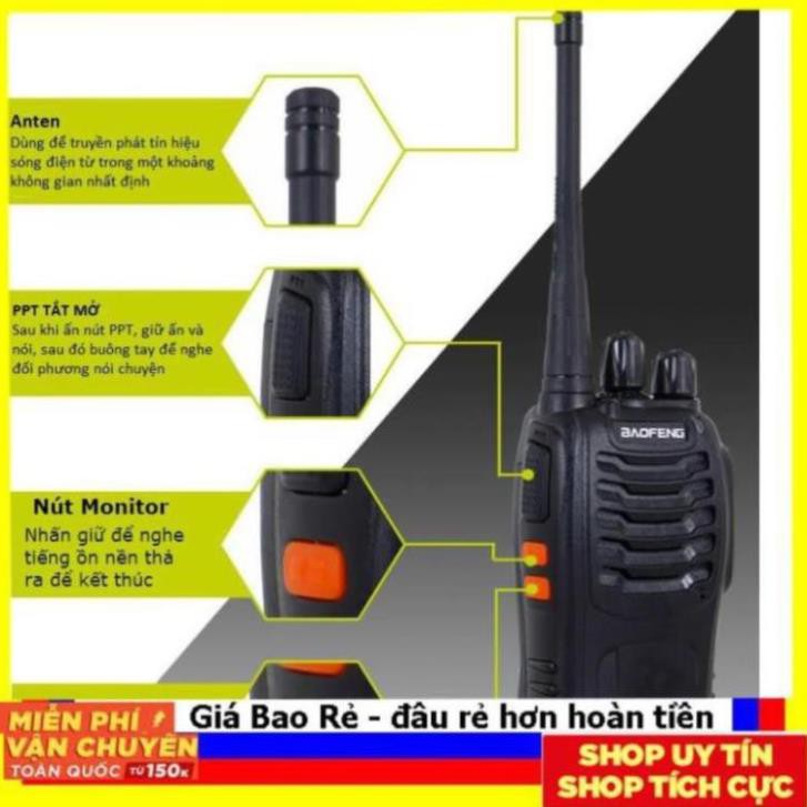 ++Trợ Giá++ COMBO 2 BỘ ĐÀM CHÍNH HÃNG BAOFENG BF-888S(model 2020 888H)