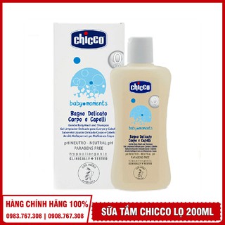Sữa Tắm Gội Chicco Chiết Xuất Yến Mạch (0M+) - 200ML
