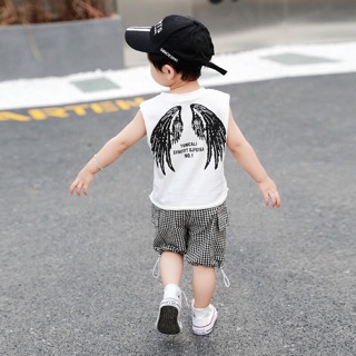 Set áo ba lỗ quần caro sỉ