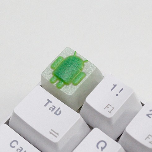 Keycap Lẻ hình rô bốt Android ( keycap resin độc lạ )( Keycap Artisan )