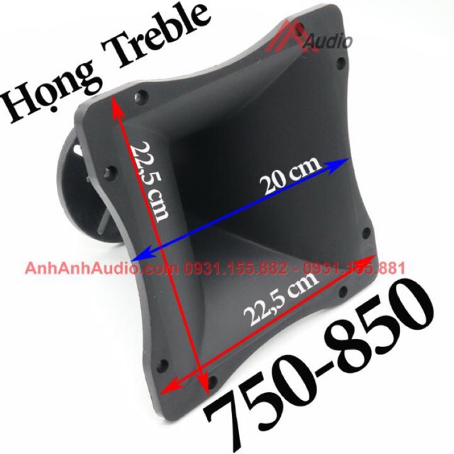 phểu treble 750 850 kích thước 23 x 23 khuyết , giá 01 cái