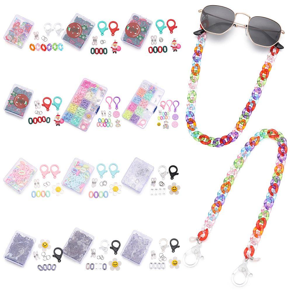 ESPO Dây Đeo Mắt Kính Bằng Nhựa Acrylic Đa Năng Hình Ông Già Noel DIY