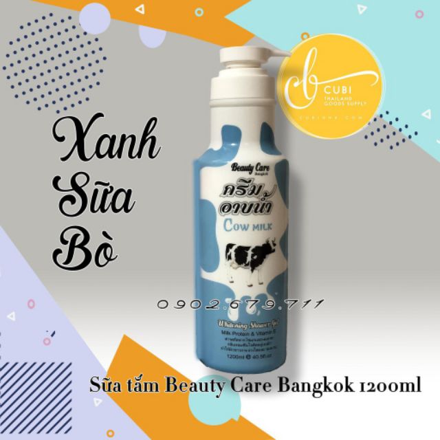 Sữa tắm bò, dê, yến Beauty Care Bangkok Thái Lan 1200ML