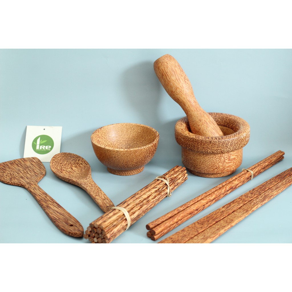 Đũa chiên gỗ dừa bến tre - 1 đôi