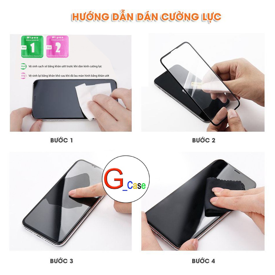 Kính cường lực Full màn Vivo Y12/ Y15/ Y17/ U10/ Y81S/ Y81/ Y83/ Y91C/ Y91/ Y93/ Y95 - Siêu cứng