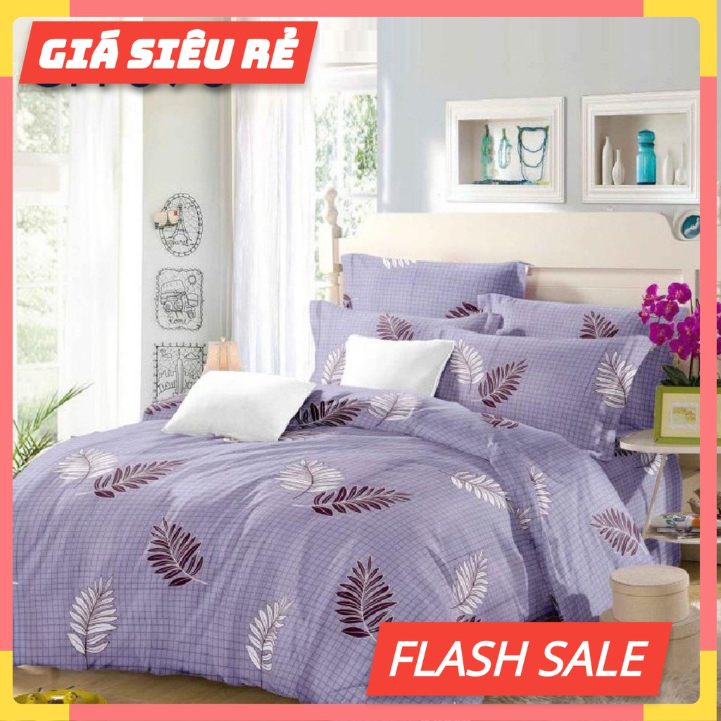 Set Ra Drap Giường Cotton Organic - 2 tấc - CH-896 1m6 1m8 - GIAHYBEDDING