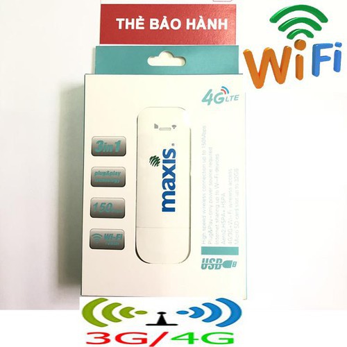 CỤC USB WIFI MAXIS 4G LTE - WIFI CHO Ô TÔ CỰC SANG TRỌNG