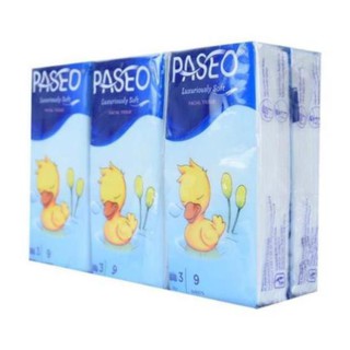 Khăn giấy bỏ túi Paseo Duck 9 tờ 3 lớp (6 gói nhò)